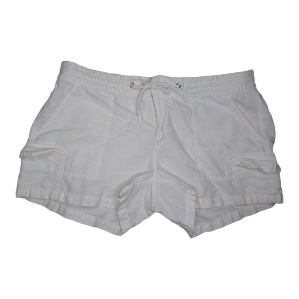 Banana Republic Linen Cotton Cargo Shorts Size 10